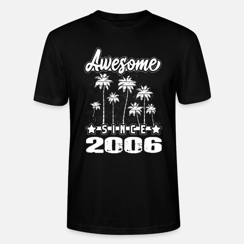 Awesome Since 2006 - Stanley/Stella Unisex Bio-T-Shirt CRAFTER - Schwarz