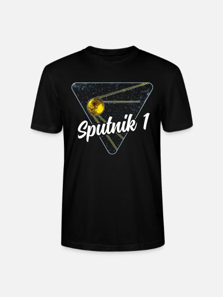 Sputnik 1 Satellit - Stanley/Stella Unisex Bio-T-Shirt CRAFTER - Schwarz