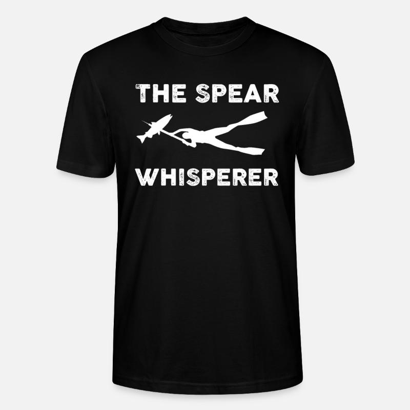 Speerfischen Geschenk - Stanley/Stella Unisex Bio-T-Shirt CRAFTER - Schwarz