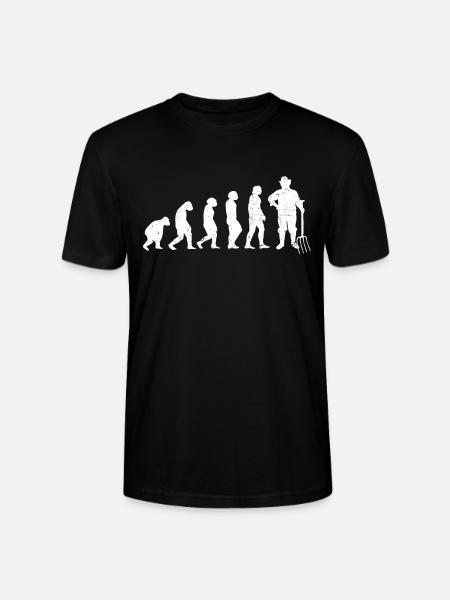 Évolution du jardinage agricole jardinier - T-shirt bio CRAFTER Stanley Stella Unisexe - noir