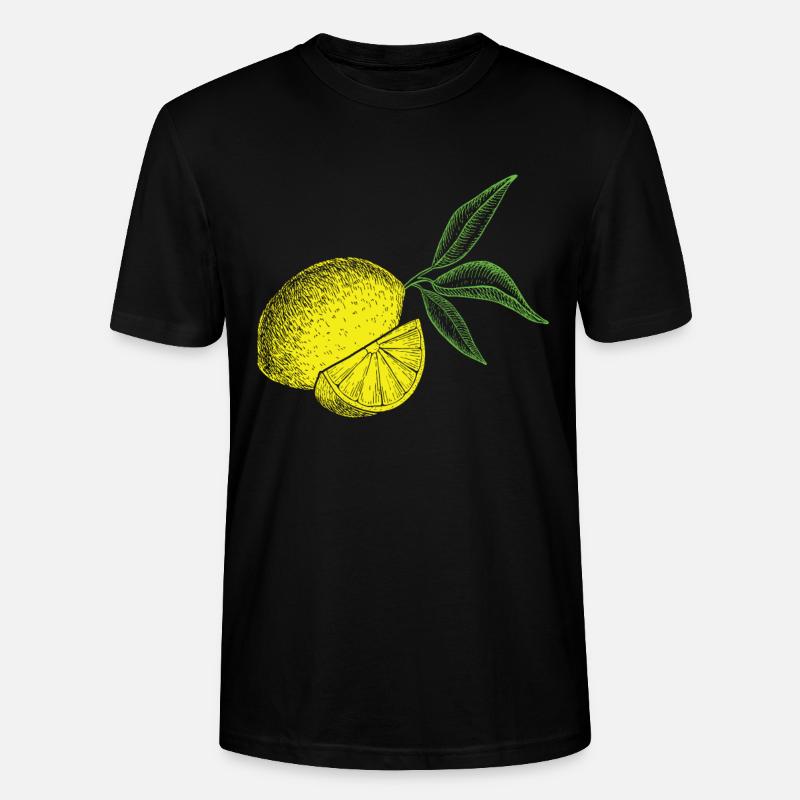 Citron Fruit Retro Lemonade - T-shirt bio CRAFTER Stanley Stella Unisexe - noir