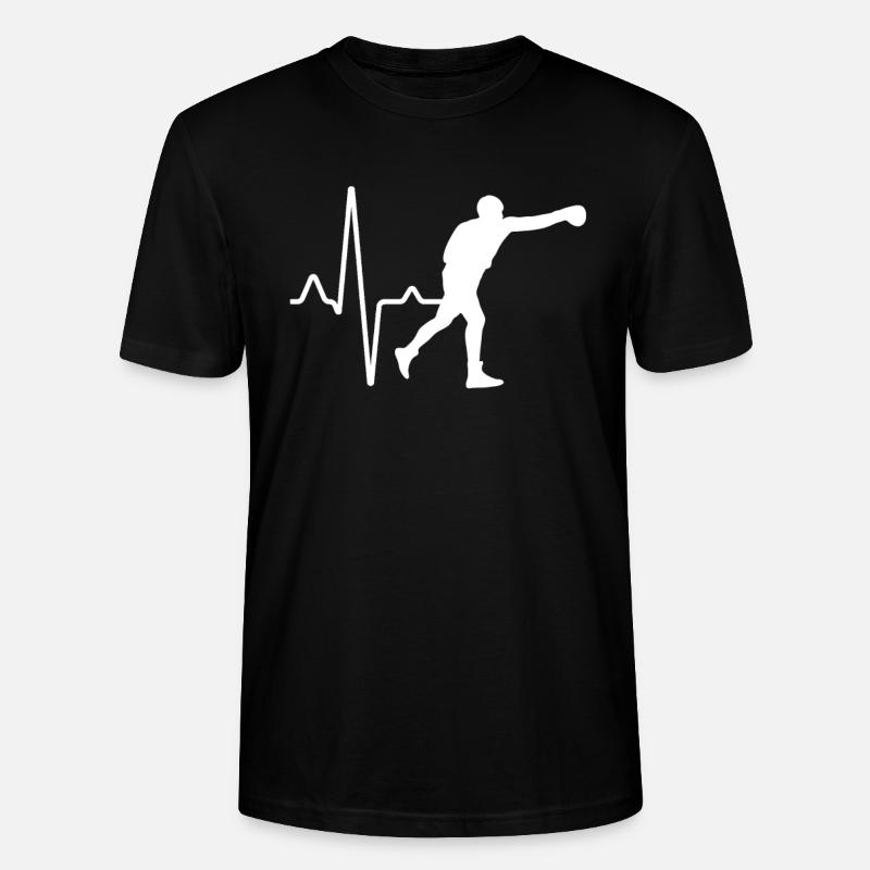 Boxen Herzschlag - Stanley/Stella Unisex Bio-T-Shirt CRAFTER - Schwarz