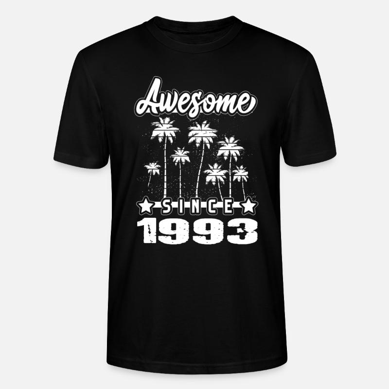 Awesome Since 1993 - Stanley/Stella Unisex Bio-T-Shirt CRAFTER - Schwarz