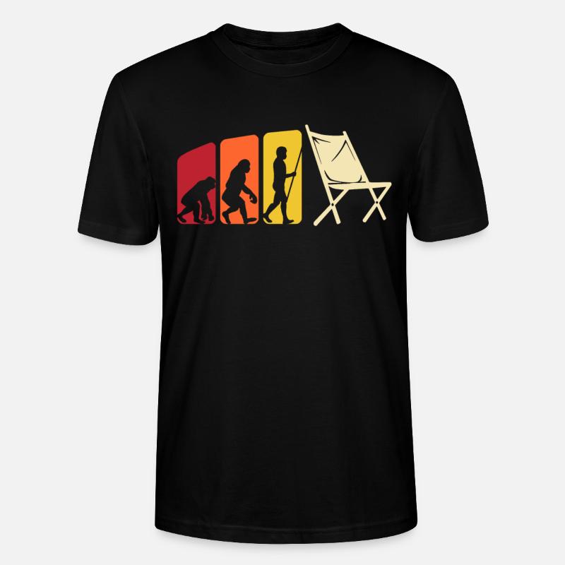 Camping Evolutions Campen Klappstühle - Stanley/Stella Unisex Bio-T-Shirt CRAFTER - Schwarz