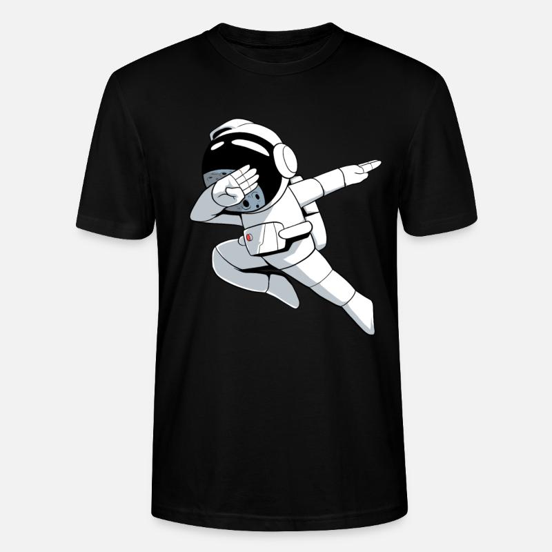 Dabbing Astronaut - Stanley/Stella Unisex Bio-T-Shirt CRAFTER - Schwarz