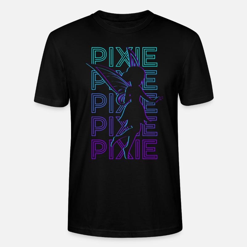 Pixie Fée Rétro - T-shirt bio CRAFTER Stanley Stella Unisexe - noir