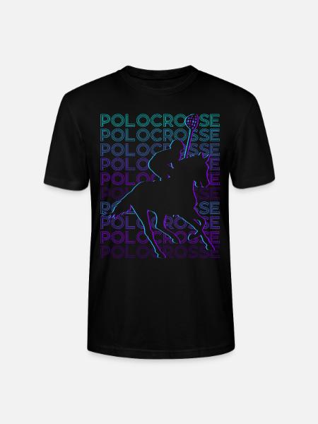 Polocrosse Player Retro - Stanley/Stella CRAFTER Unisex Organic T-Shirt - black
