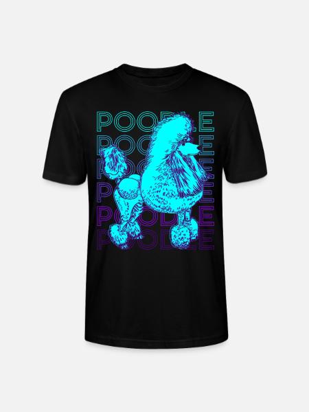 Poodle Retro - Stanley/Stella CRAFTER Unisex Organic T-Shirt - black