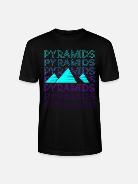 Pyramids Egyptian Pyramid Retro - Stanley/Stella CRAFTER Unisex Organic T-Shirt - black