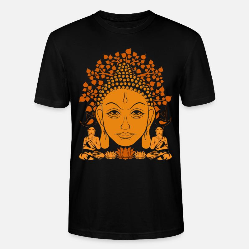 Buddhismus Buddhist Geschenkidee Buddha - Stanley/Stella Unisex Bio-T-Shirt CRAFTER - Schwarz