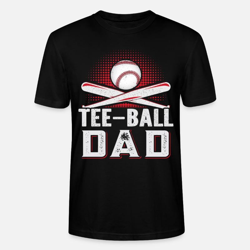 Tee-ball Dad Teeball Spieler - Stanley/Stella Unisex Bio-T-Shirt CRAFTER - Schwarz