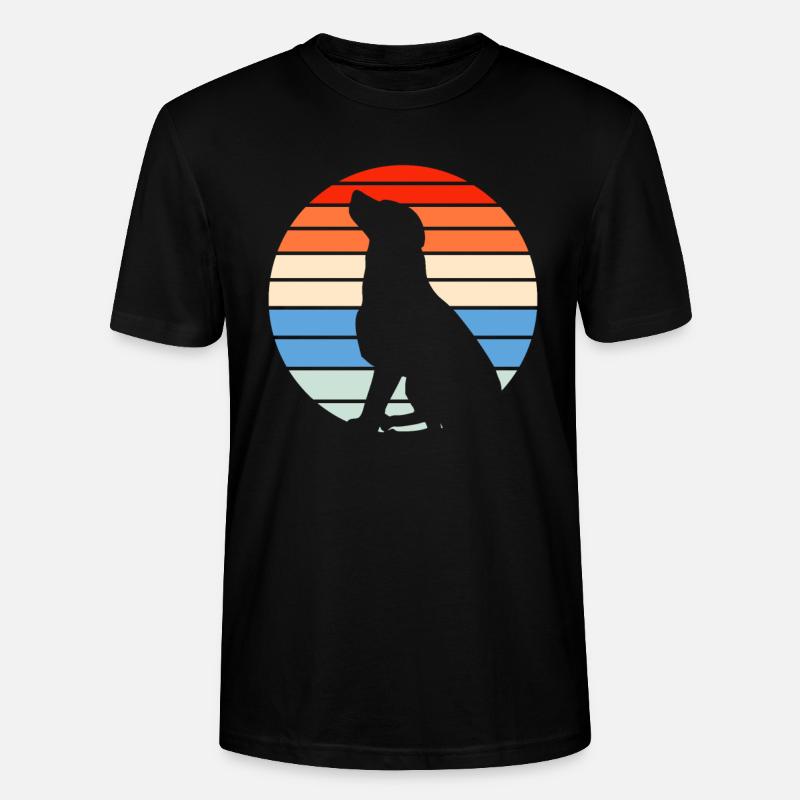 Labrador rétro - T-shirt bio CRAFTER Stanley Stella Unisexe - noir