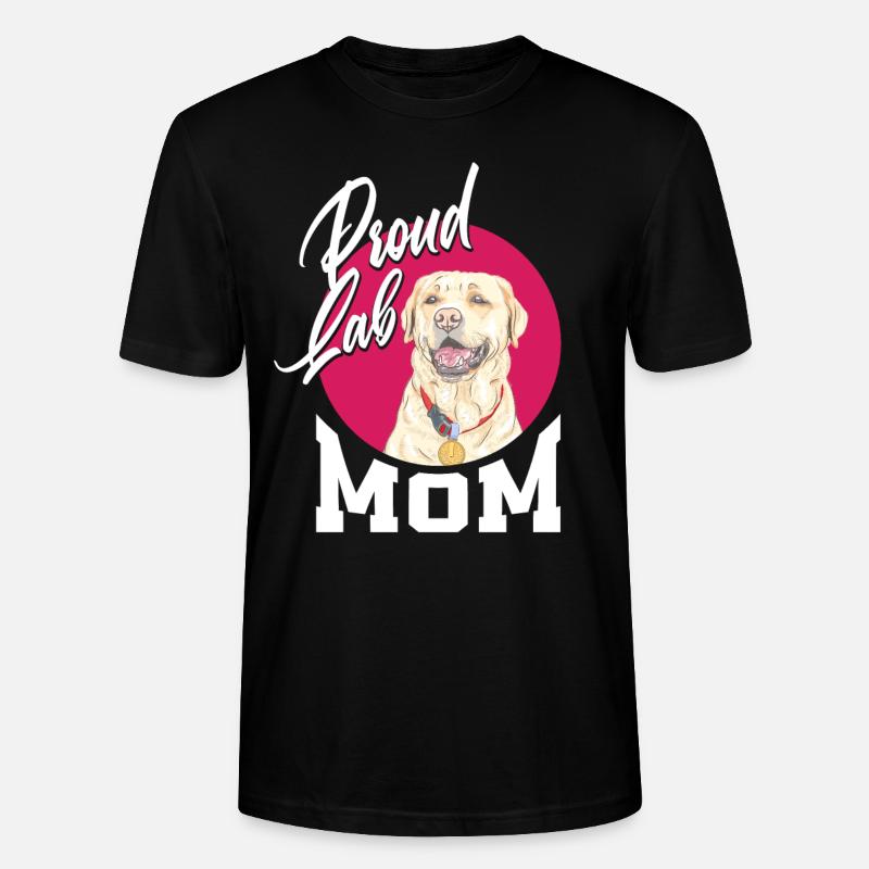 Stolze Labrador Mama - Stanley/Stella Unisex Bio-T-Shirt CRAFTER - Schwarz