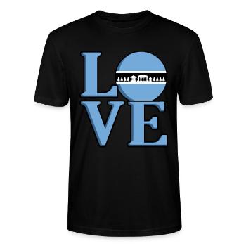 Botswana - Stanley/Stella Unisex Bio-T-Shirt CRAFTER - Schwarz - Vorne - Alina (178cm) & Michal (187cm)