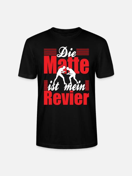 DIe Matte ist mein Revier Ringer Ringen - Stanley/Stella Unisex Bio-T-Shirt CRAFTER - Schwarz