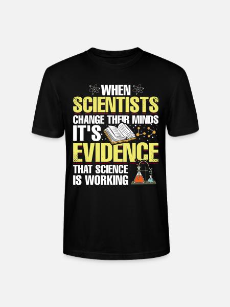 Les scientifiques changent d’avis Drôle - T-shirt bio CRAFTER Stanley Stella Unisexe - noir