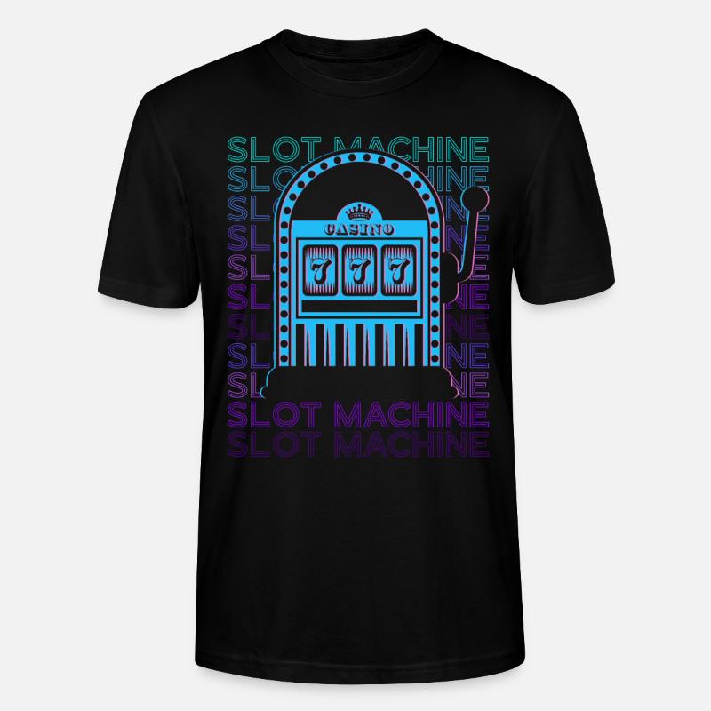 Machine à sous Casino Rétro - T-shirt bio CRAFTER Stanley Stella Unisexe - noir