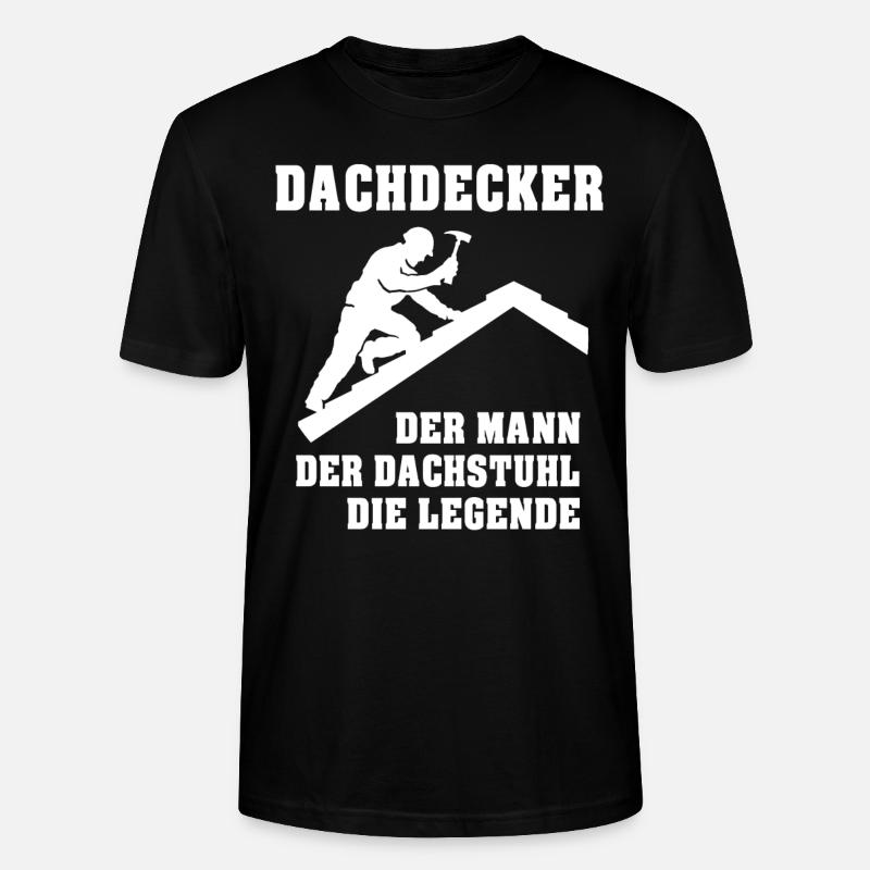 Dachdecker - Stanley/Stella Unisex Bio-T-Shirt CRAFTER - Schwarz