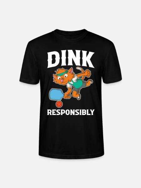 Dink Responsibly Pickleball Pickleball Geschenk - Stanley/Stella Unisex Bio-T-Shirt CRAFTER - Schwarz