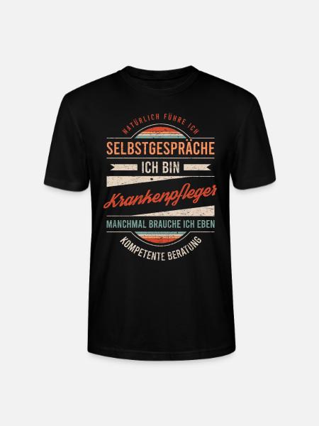 Krankenpfleger Arbeitskollege Kollege Geschenk - Stanley/Stella Unisex Bio-T-Shirt CRAFTER - Schwarz