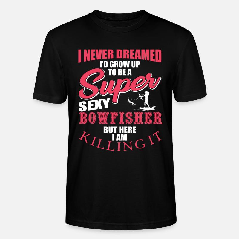 Bogenfischer - Stanley/Stella Unisex Bio-T-Shirt CRAFTER - Schwarz