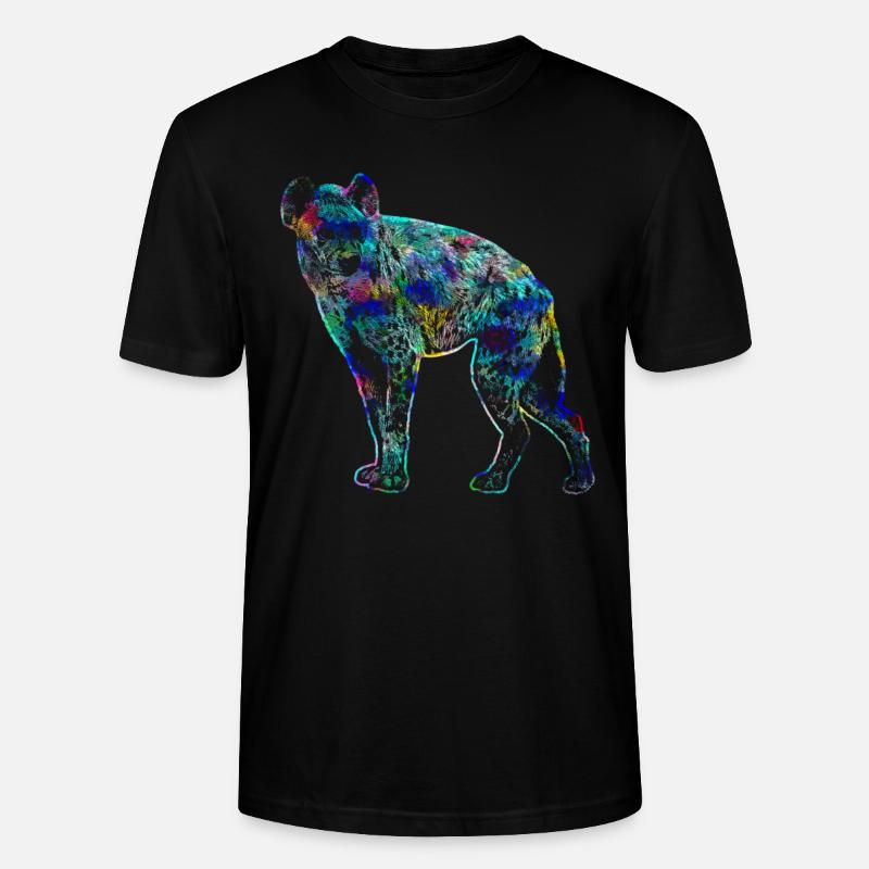 Hyäne - Stanley/Stella Unisex Bio-T-Shirt CRAFTER - Schwarz