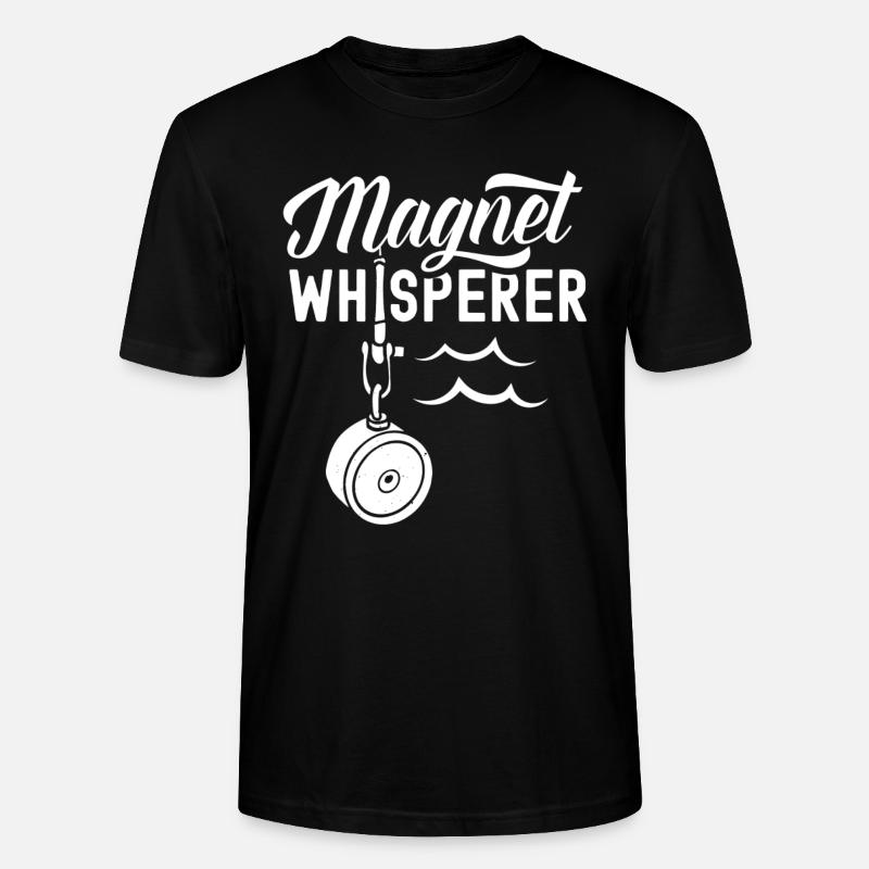 Magnetflüsterer Magnetfischen Magnetfischer - Stanley/Stella Unisex Bio-T-Shirt CRAFTER - Schwarz