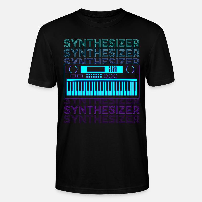 Synthesizer Retro - Stanley/Stella Unisex Bio-T-Shirt CRAFTER - Schwarz