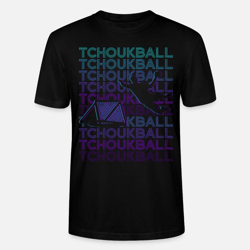 Tchoukball Spieler Retro - Stanley/Stella Unisex Bio-T-Shirt CRAFTER - Schwarz