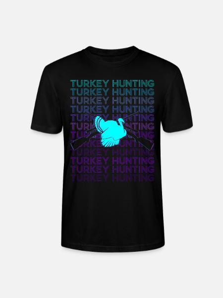Tyrkiet Jagt Tyrkiet Jæger Retro - Stanley Stella CRAFTER unisex økologisk-T-shirt - sort