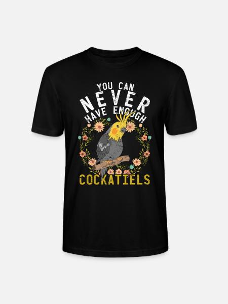 Pet Bird Lover Gift Cockatiel - Stanley/Stella CRAFTER Unisex Organic T-Shirt - black