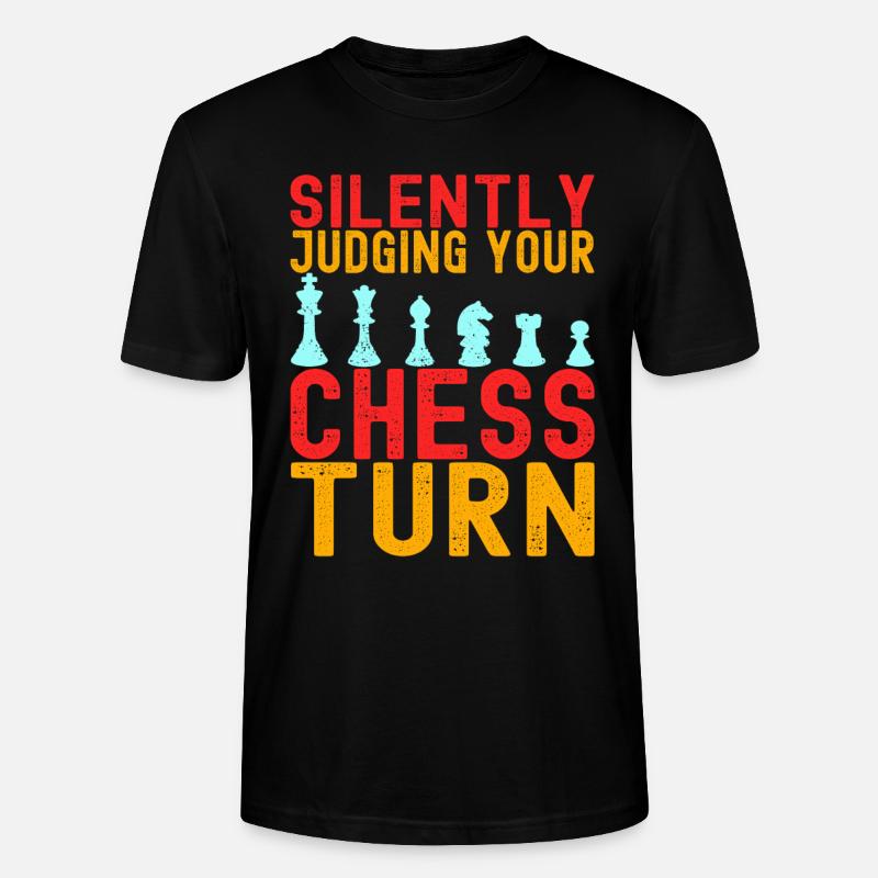 Joueurs d’échecs - T-shirt bio CRAFTER Stanley Stella Unisexe - noir
