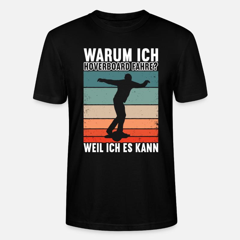 Hoverboard Skating - Stanley/Stella Unisex Bio-T-Shirt CRAFTER - Schwarz
