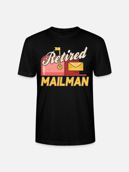 Postman Retired Postman Deliverers - Stanley/Stella CRAFTER Unisex Organic T-Shirt - black