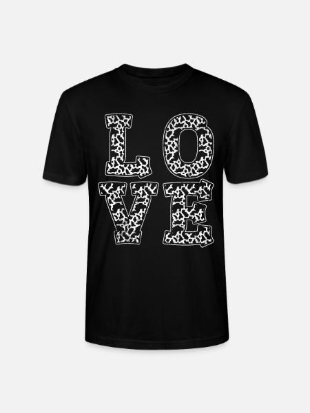 Cow spots Love cow - Stanley/Stella CRAFTER Unisex Organic T-Shirt - black