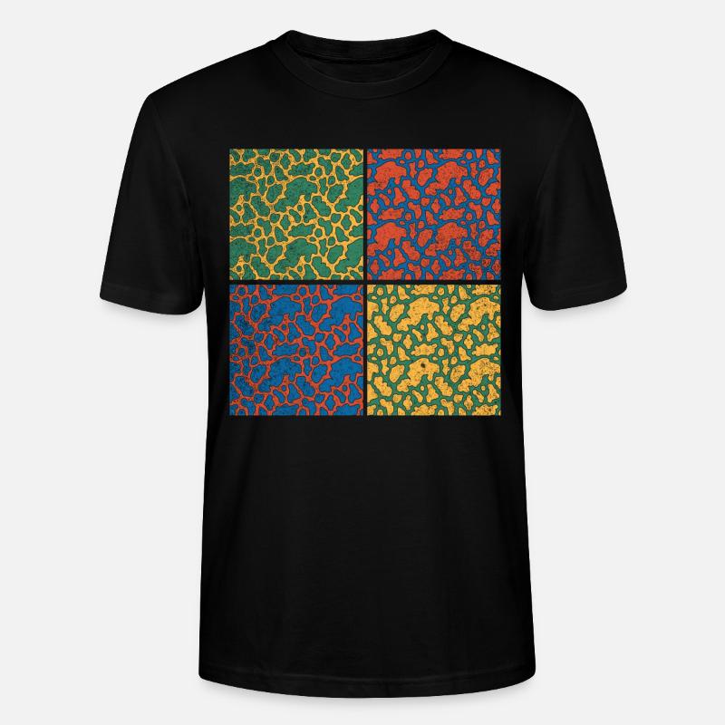 Kuhflecken Pop Art Kuh - Stanley/Stella Unisex Bio-T-Shirt CRAFTER - Schwarz