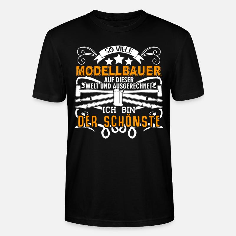 Modellbau Spruch Tabletop Modellbauer - Stanley/Stella Unisex Bio-T-Shirt CRAFTER - Schwarz