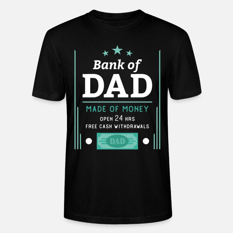 Bank von Papa - Stanley/Stella Unisex Bio-T-Shirt CRAFTER - Schwarz