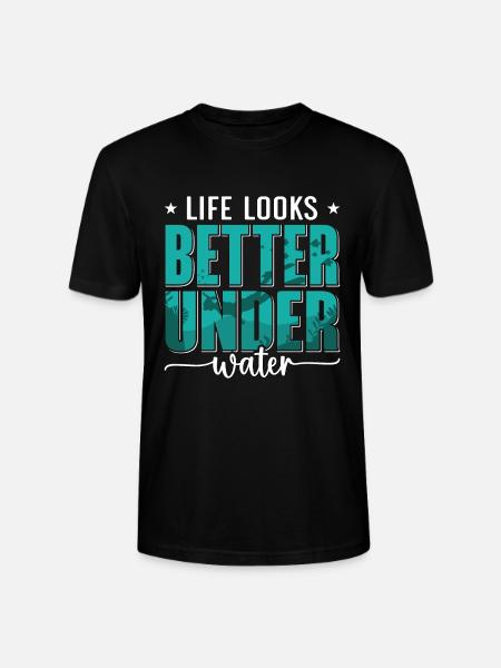 Freedivers Diving Apnea Freediving Gift - Stanley/Stella CRAFTER Unisex Organic T-Shirt - black