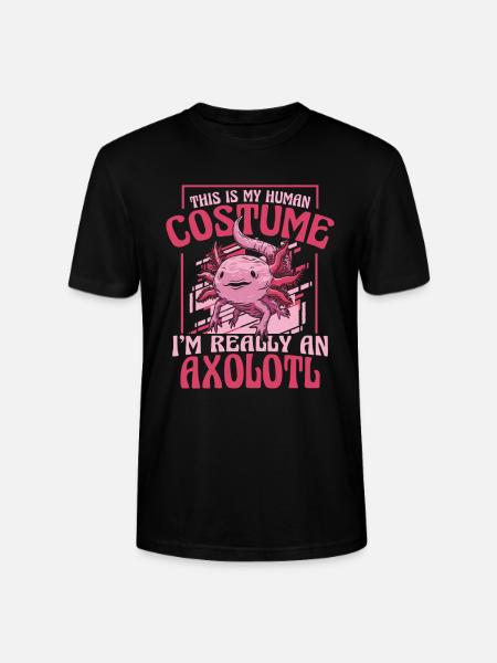 Poisson Axolotl - T-shirt bio CRAFTER Stanley Stella Unisexe - noir