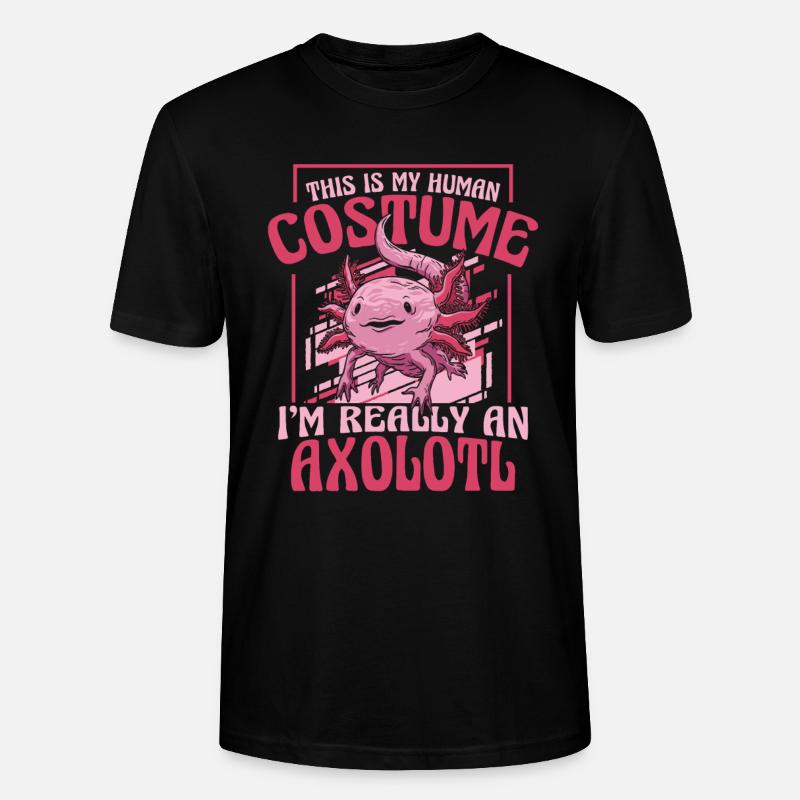 Poisson Axolotl - T-shirt bio CRAFTER Stanley Stella Unisexe - noir