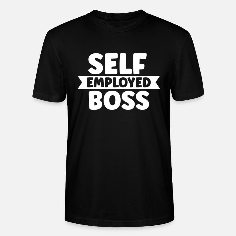 Selbständiger Chef Freelancer Selbstständig - Stanley/Stella Unisex Bio-T-Shirt CRAFTER - Schwarz