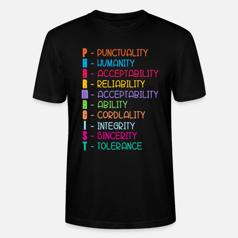 Pharmacy Pharmacy Technician Technician Gift - Stanley/Stella CRAFTER Unisex Organic T-Shirt - black