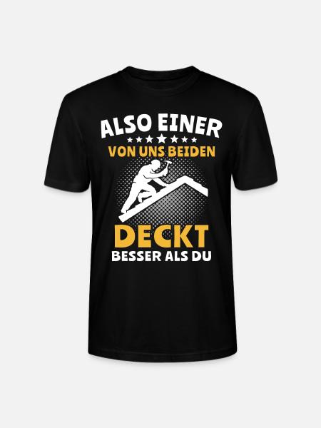 Dachdecker Dachspengler Dachdecken Dachklempner - Stanley/Stella Unisex Bio-T-Shirt CRAFTER - Schwarz