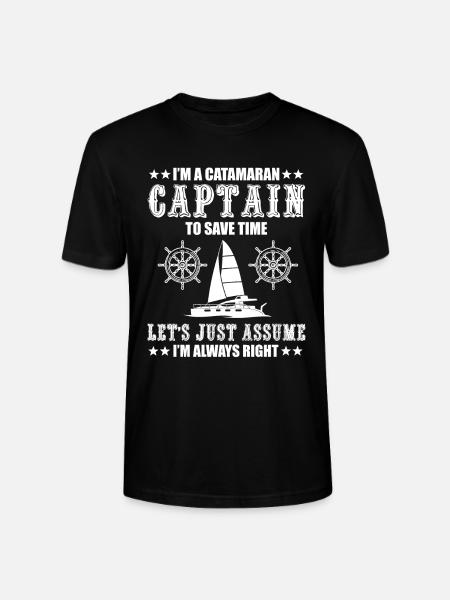 Catamaran Captain - Stanley/Stella CRAFTER Unisex Organic T-Shirt - black