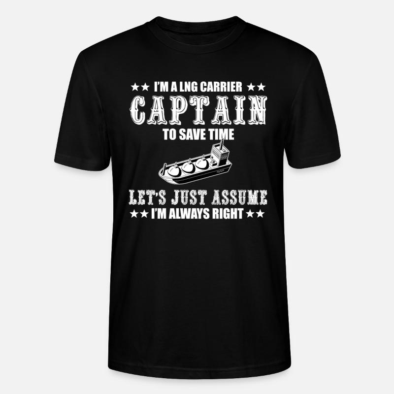 Capitaine de méthanier - T-shirt bio CRAFTER Stanley Stella Unisexe - noir