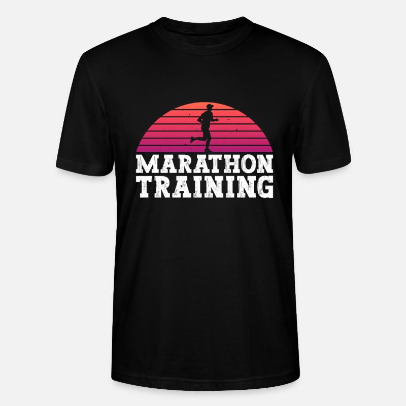 Marathon-Training - Marathonläufer Marathoner - Stanley/Stella Unisex Bio-T-Shirt CRAFTER - Schwarz