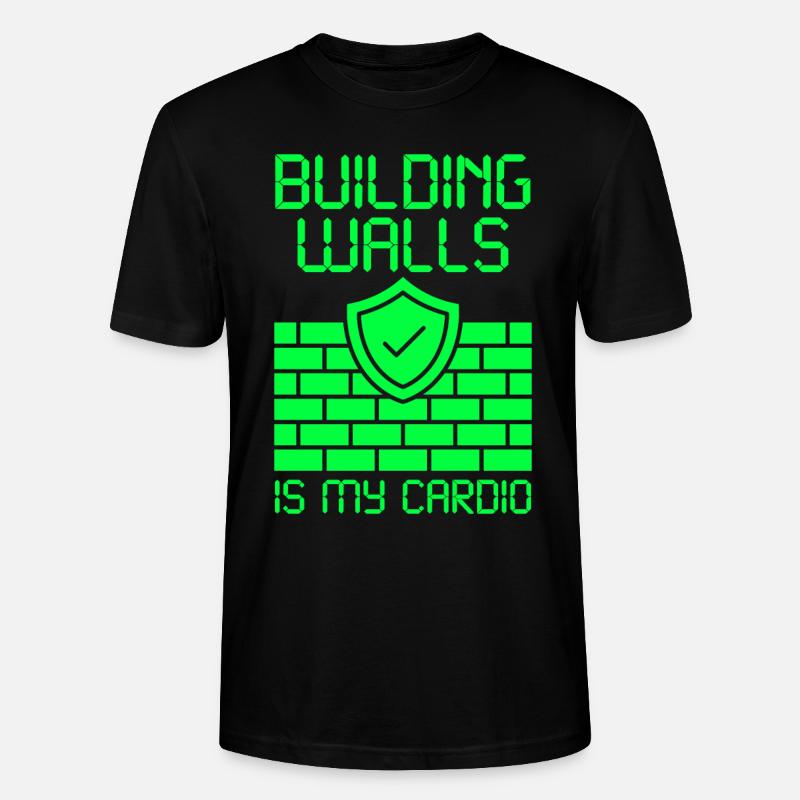 Cyber Security Firewall Computer - Stanley/Stella Unisex Bio-T-Shirt CRAFTER - Schwarz