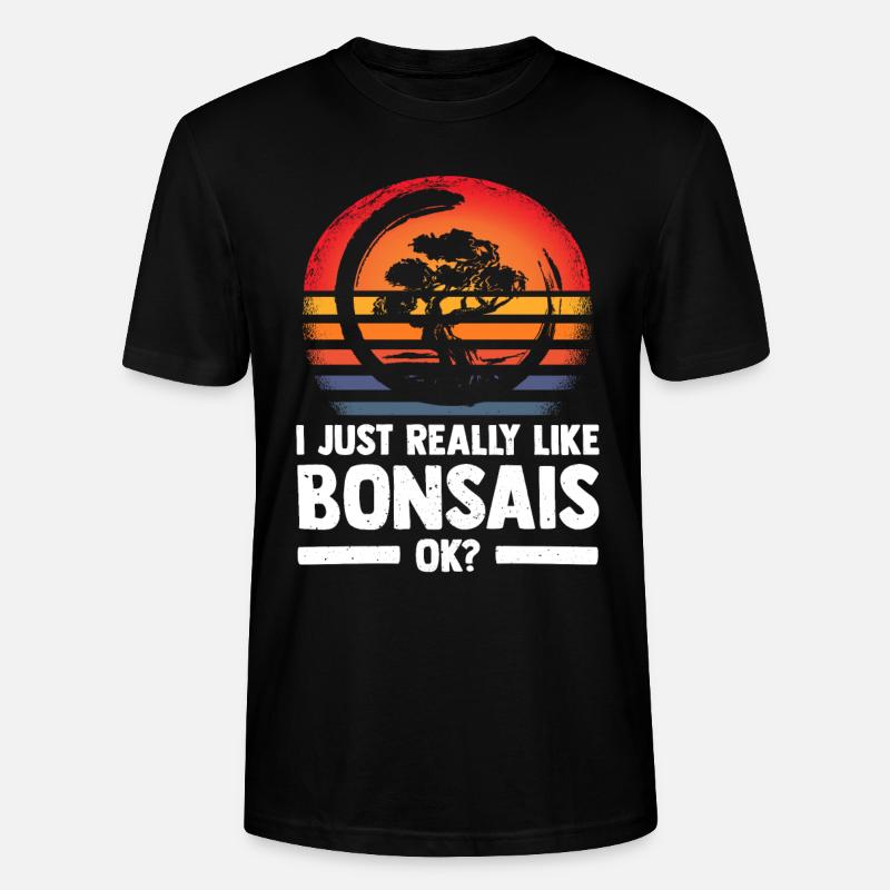 Bonsaï - T-shirt bio CRAFTER Stanley Stella Unisexe - noir