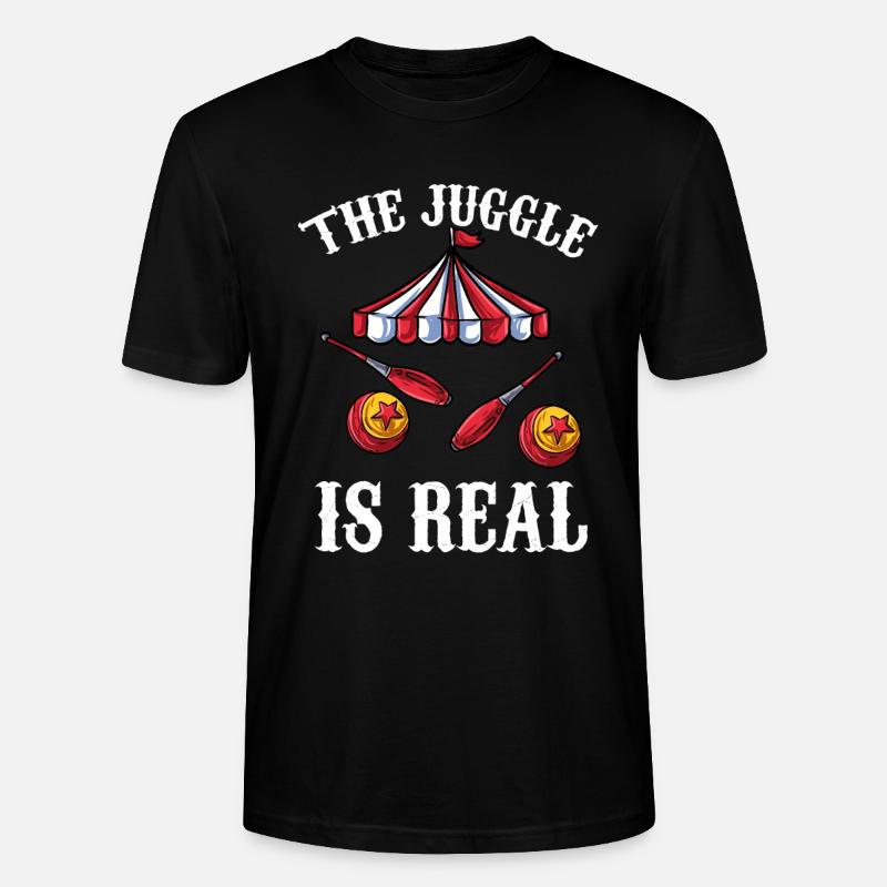 Jonglieren - Stanley/Stella Unisex Bio-T-Shirt CRAFTER - Schwarz
